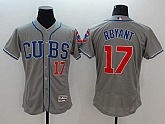 Chicago Cubs #17 Kris Bryant Gray 2016 Flexbase Authentic Collection Stitched Jersey,baseball caps,new era cap wholesale,wholesale hats